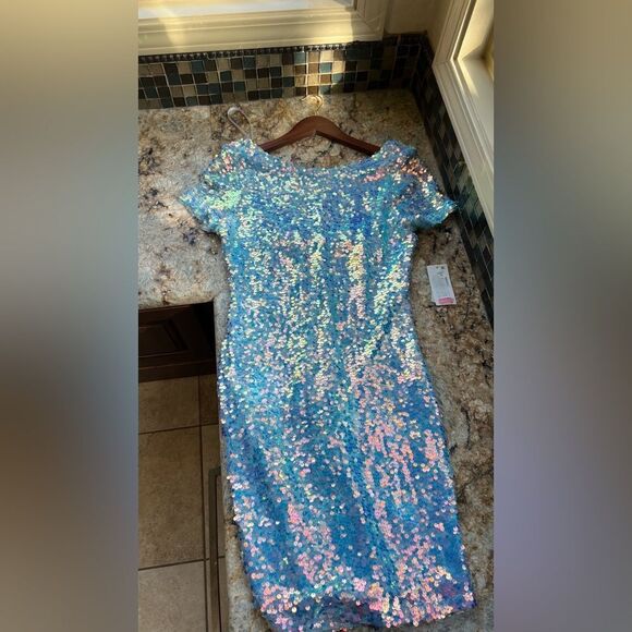 NWT B Darlin Mermaid Sequin dress homecoming/special event - Picture 1 of 6